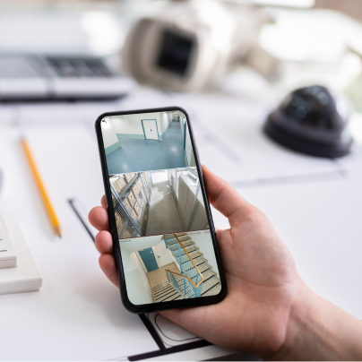 Stockton security camera feed on cell phone